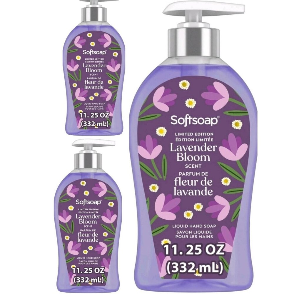 3 Softsoap Hand Soap Limited Edition 'Lavender Bloom' - 11.25oz